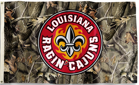 Louisiana Lafayette Ragin Cajuns 3' x 5' (Realtree Camo) NCAA