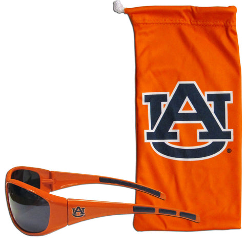 Auburn Tigers Wrap Sunglasses with Microfiber Bag (NCAA)