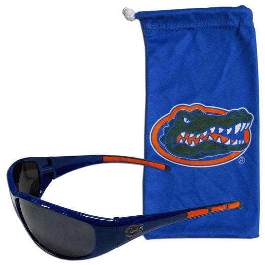 Florida Gators Wrap Sunglasses with Microfiber Bag (NCAA)