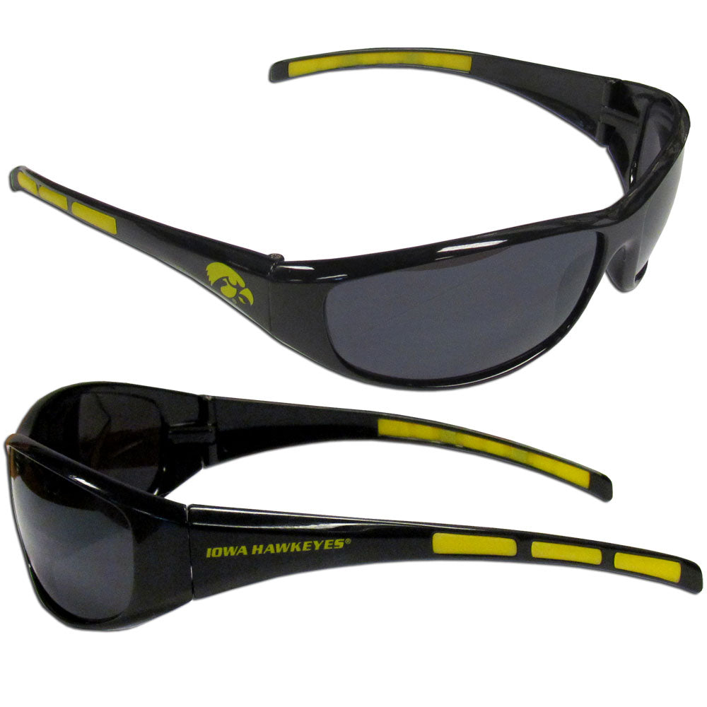 Iowa Hawkeyes Wrap Sunglasses with Microfiber Bag (NCAA)