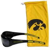 Iowa Hawkeyes Wrap Sunglasses with Microfiber Bag (NCAA)