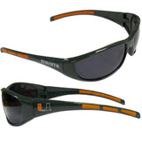 Miami Hurricanes Wrap Sunglasses with Microfiber Bag (NCAA)