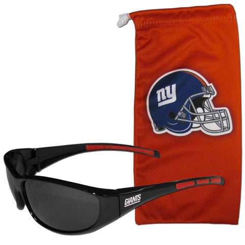 New York Giants Wrap Sunglasses with Microfiber Bag (NFL)