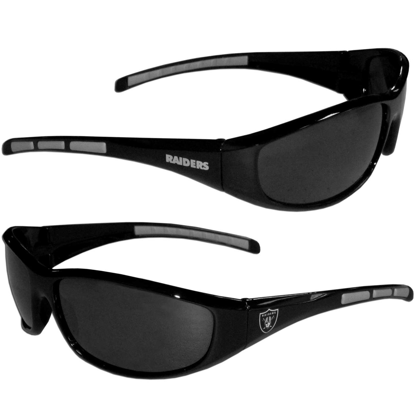 Las Vegas Raiders Wrap Sunglasses with Microfiber Bag (NFL)