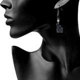 Los Angeles Dodgers Dangle Earrings (Fan Bead) MLB Jewelry