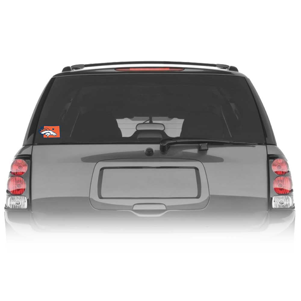 Denver Broncos Home State Vinyl Auto Decal (NFL) Colorado Shape