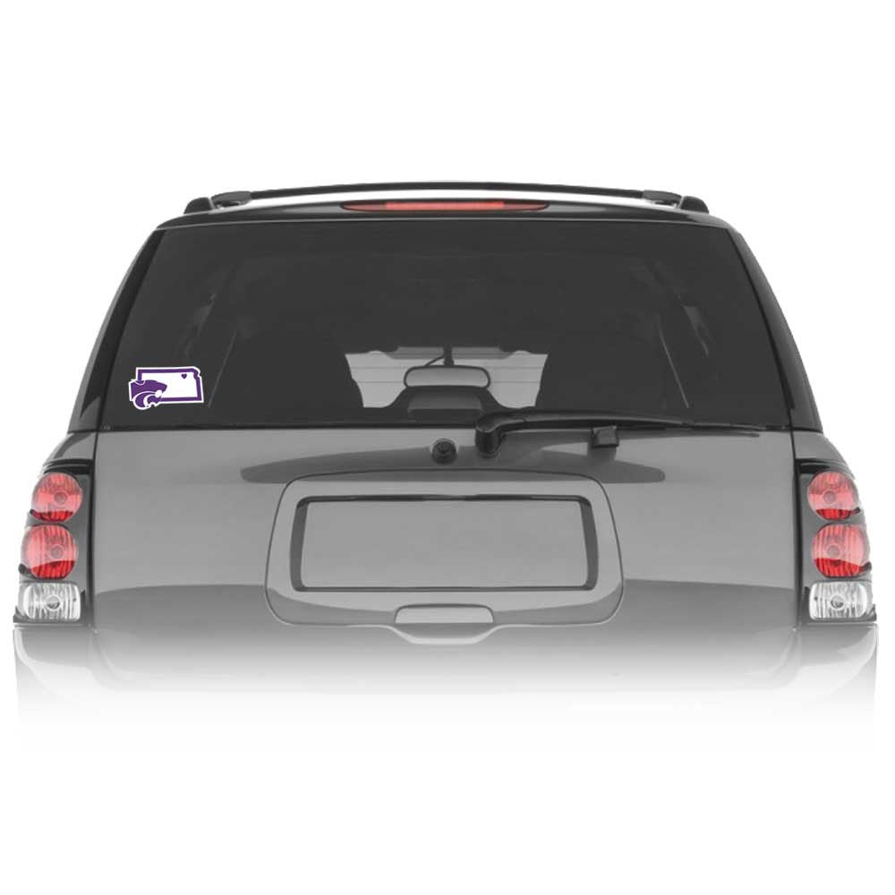 Kansas State Wildcats Home State Vinyl Auto Decal (NCAA) Kansas Shape