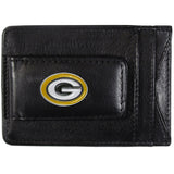 Green Bay Packers Fine Leather Money Clip (NFL) Card & Cash Holder
