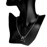New England Patriots Snake Chain Necklace with Euro Beads NFL Jewelry