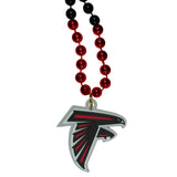 Atlanta Falcons Mardi Gras Beads Necklace with Team Logo - NFL Football