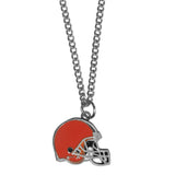 Cleveland Browns 22" Chain Necklace with Metal Helmet Charm NFL Football