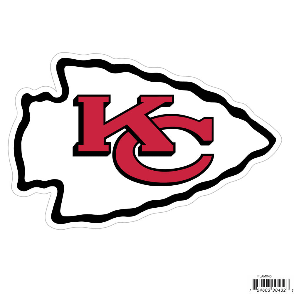 Kansas City Chiefs Licensed Outdoor Rated Magnet (NFL) Football