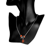 San Francisco Giants Snake Chain Necklace with Euro Beads MLB Jewelry