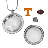 Tennessee Volunteers Snake Chain Necklace with Locket & Charms (NCAA)