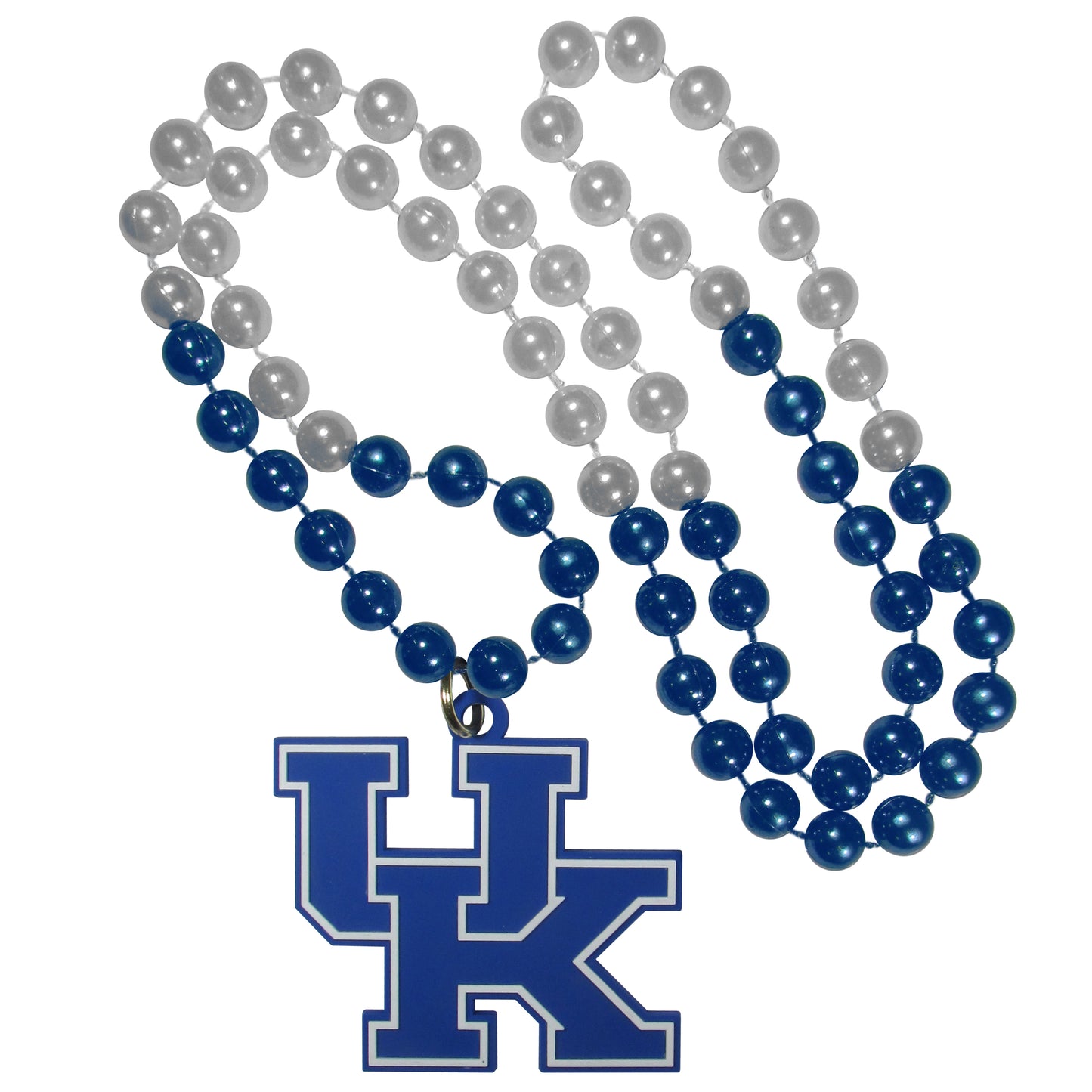 Kentucky Wildcats Mardi Gras Beads Necklace w/ Team Logo - NCAA