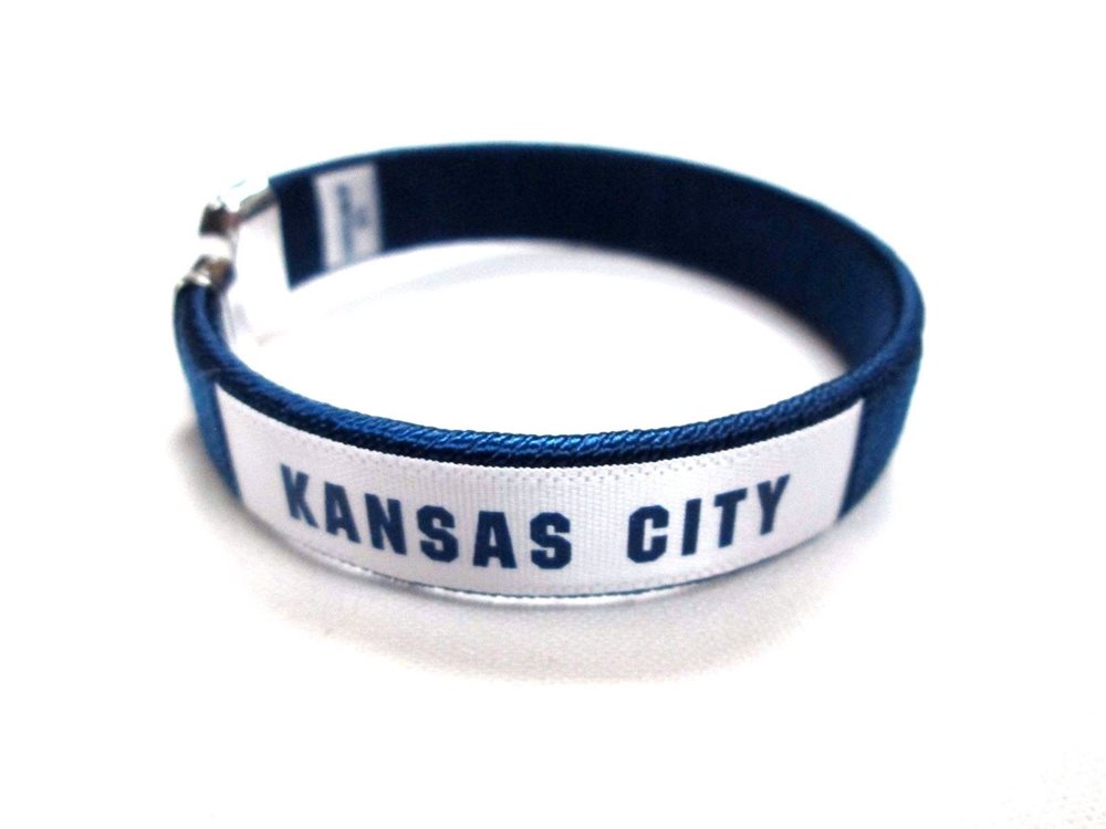 Kansas City Royals Fan Band Bracelet MLB Licensed Baseball Jewelry