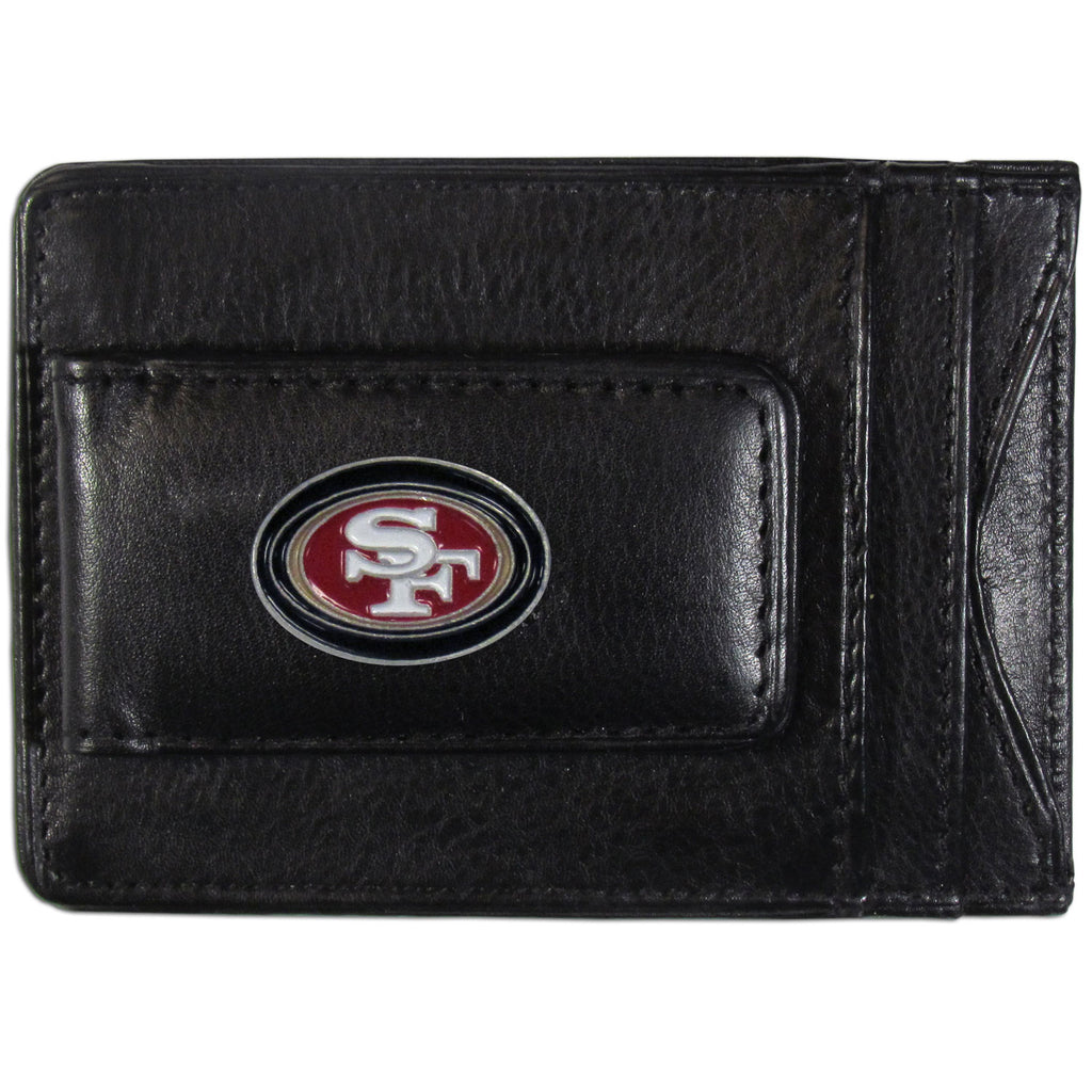 San Francisco 49ers Fine Leather Money Clip (NFL) Card & Cash Holder