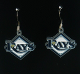 Tampa Bay Rays Dangle Earrings (Zinc) MLB Baseball