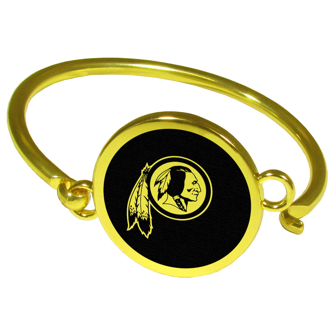 Washington Redskins Gold Tone Bangle Bracelet Licensed NFL Football