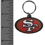 San Francisco 49ers Logo Flexi Key Chain NFL Licensed Football