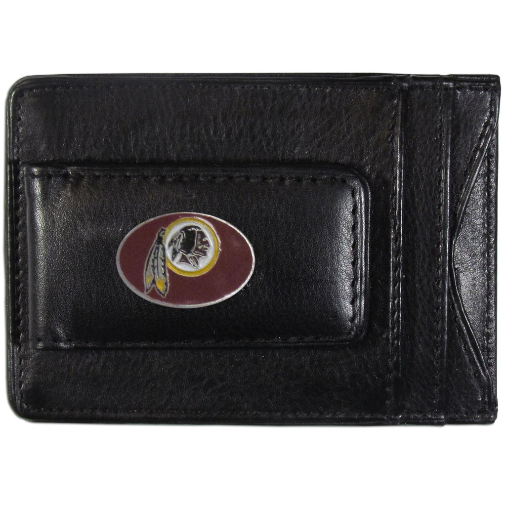 Washington Redskins Fine Leather Money Clip (NFL) Card & Cash Holder