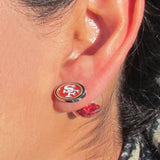 San Francisco 49ers Front/Back Stud Earrings (NFL)