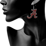 Alabama Crimson Tide Dangle Earrings (Chrome) NCAA