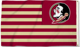 Florida State Seminoles 3' x 5' Flag (Stripes) NCAA