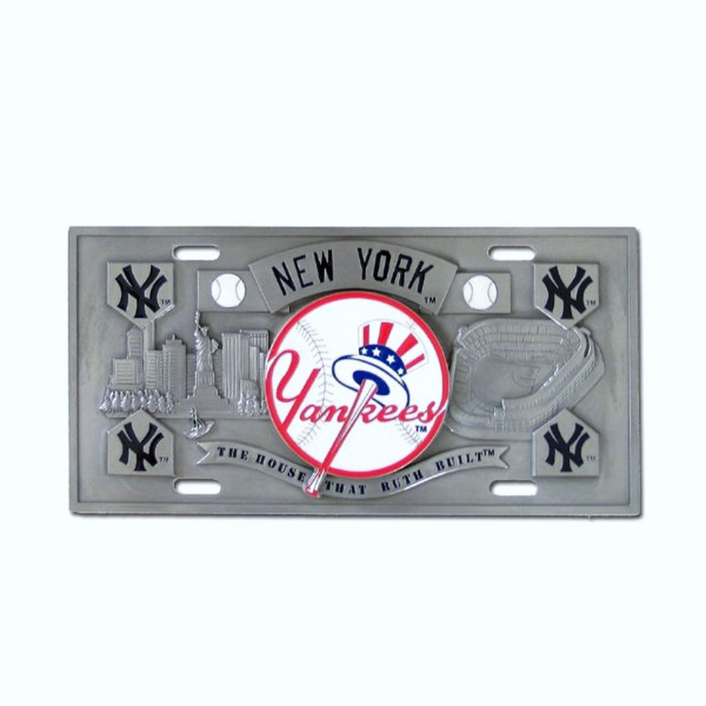New York Yankees 3D Collector's License Plate (MLB Baseball)