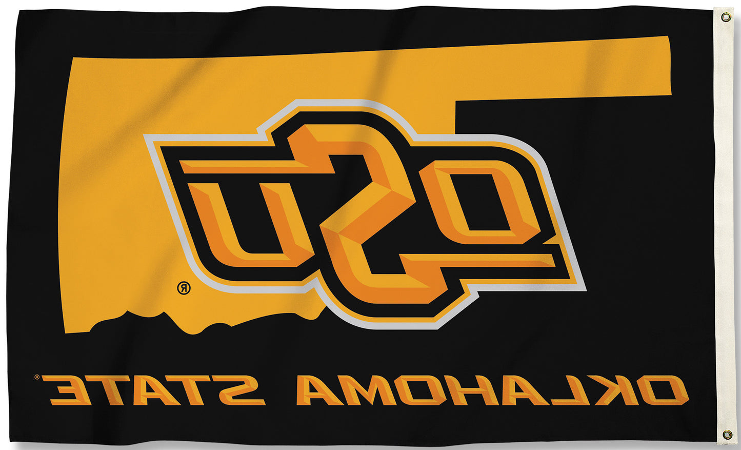 Oklahoma State Cowboys 3' x 5' Flag (State Outline) NCAA