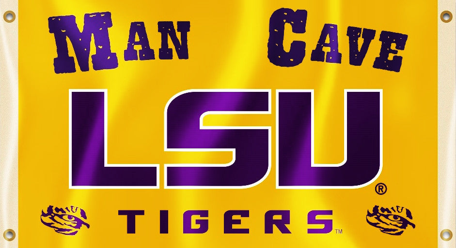 LSU Tigers 3' x 5' Flag (Man Cave) NCAA
