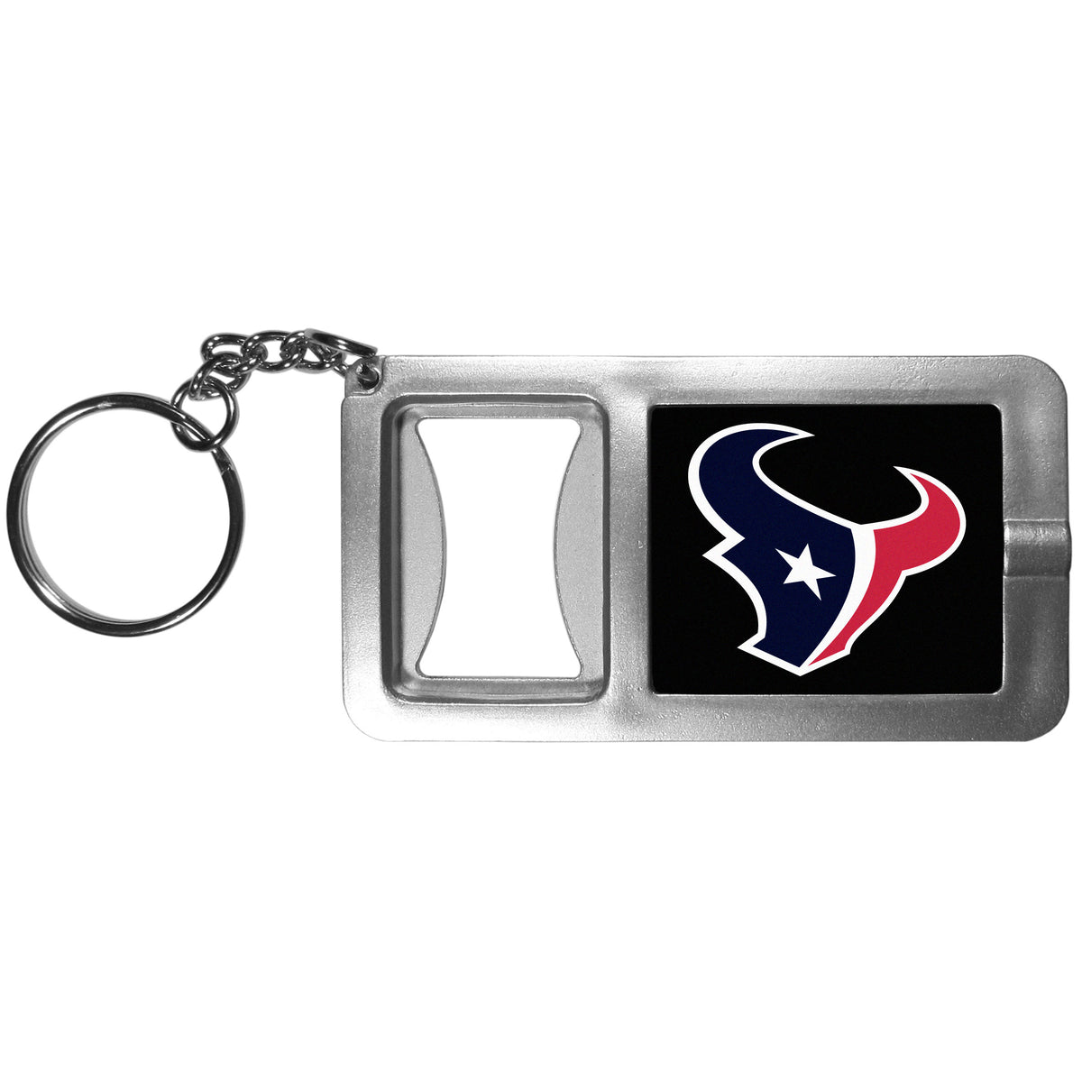 Houston Texans Flashlight Key Chain with Bottle Opener NFL Football