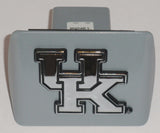 Kentucky Wildcats Brushed Chrome Metal Hitch Cover ("UK") NCAA