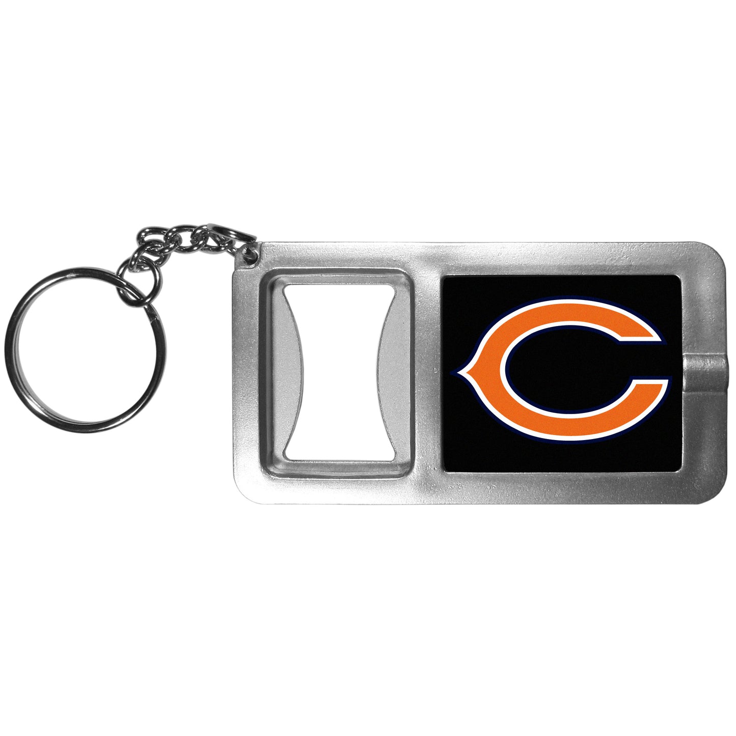 Chicago Bears Flashlight Key Chain with Bottle Opener NFL Football