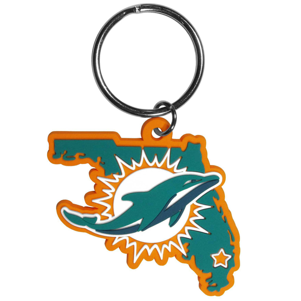 Miami Dolphins Home State Flexi Key Chain NFL Football