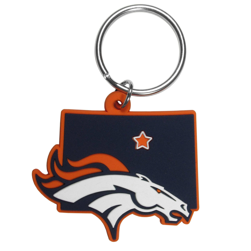 Denver Broncos Home State Flexi Key Chain NFL
