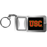 USC Trojans Flashlight Key Chain with Bottle Opener NCAA