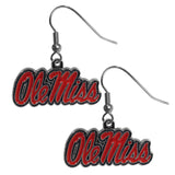 Ole Miss Rebels Dangle Earrings (Chrome) NCAA