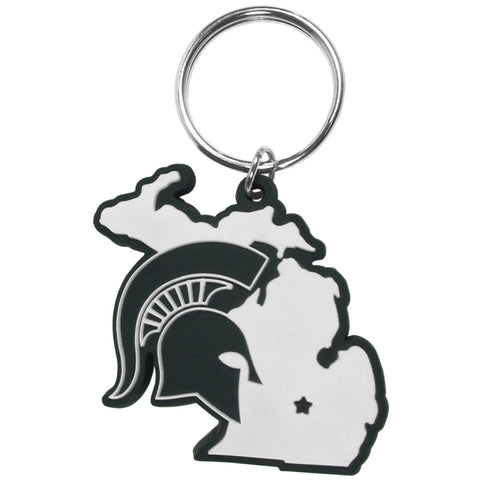 Michigan State Spartans Home State Flexi Key Chain NCAA