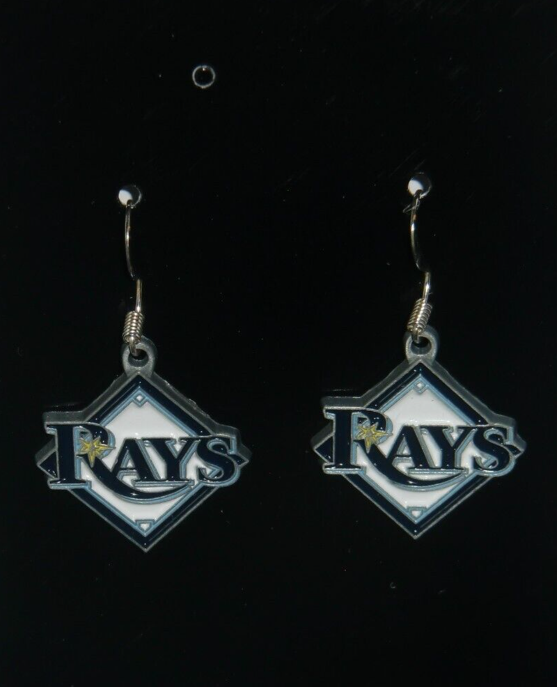 Tampa Bay Rays Dangle Earrings (Zinc) MLB Baseball