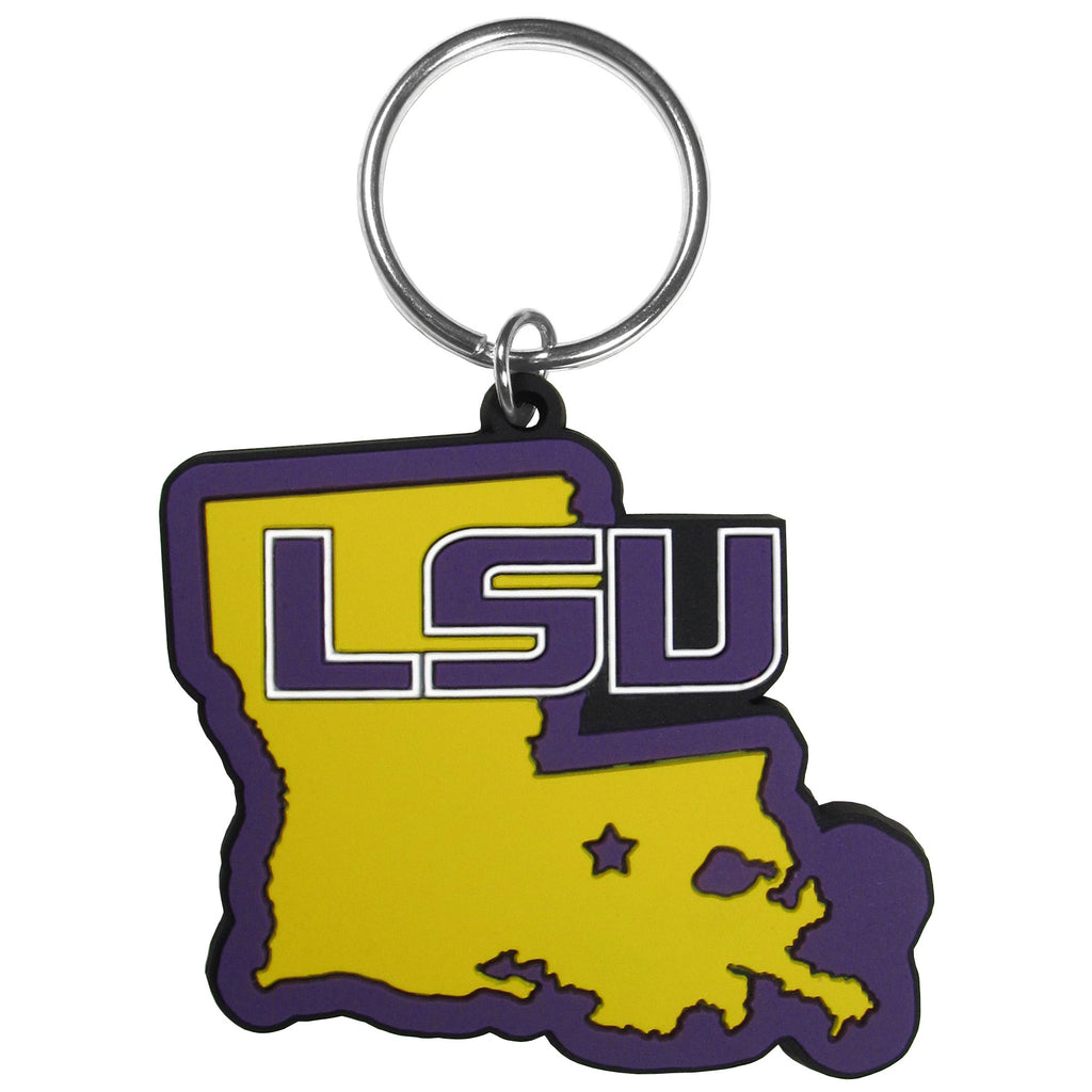 LSU Tigers Home State Flexi Key Chain NCAA Licensed