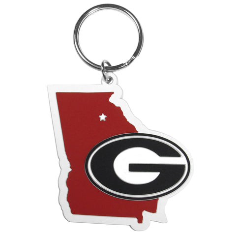 Georgia Bulldogs Home State Flexi Key Chain NCAA