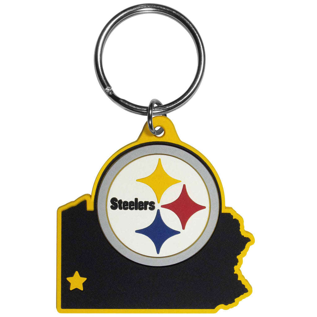 Pittsburgh Steelers Home State Flexi Key Chain NFL Football