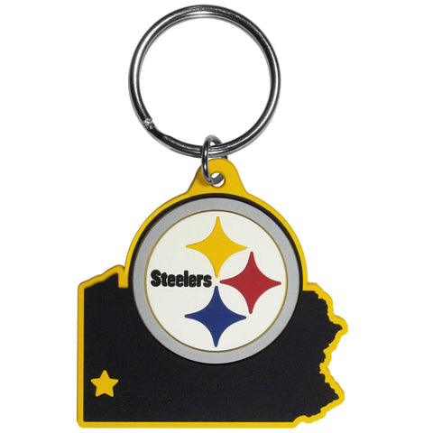 Pittsburgh Steelers Home State Flexi Key Chain NFL Football