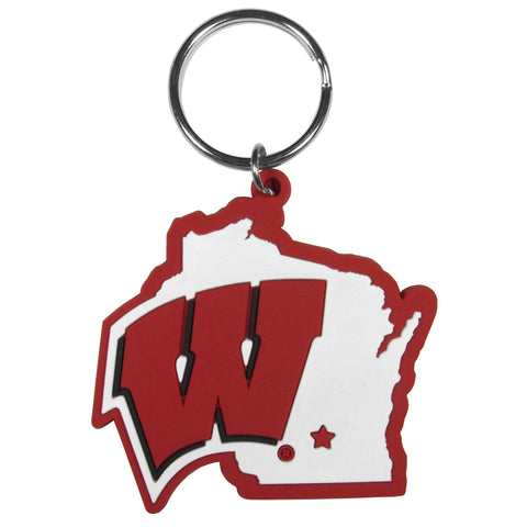 Wisconsin Badgers Home State Flexi Key Chain NCAA
