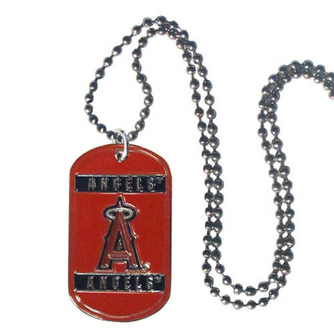 Los Angeles Angels Metal Tag Necklace MLB Licensed Baseball