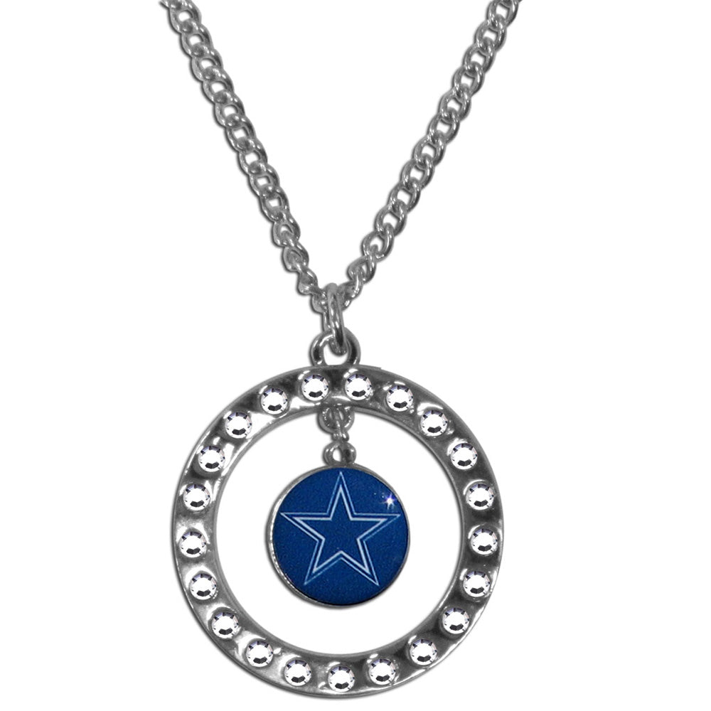 Dallas Cowboys Rhinestone Earrings and Necklace Jewelry Set NFL