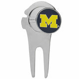 Michigan Wolverines Metal Helmet Divot Tool & Golf Ball Marker NCAA