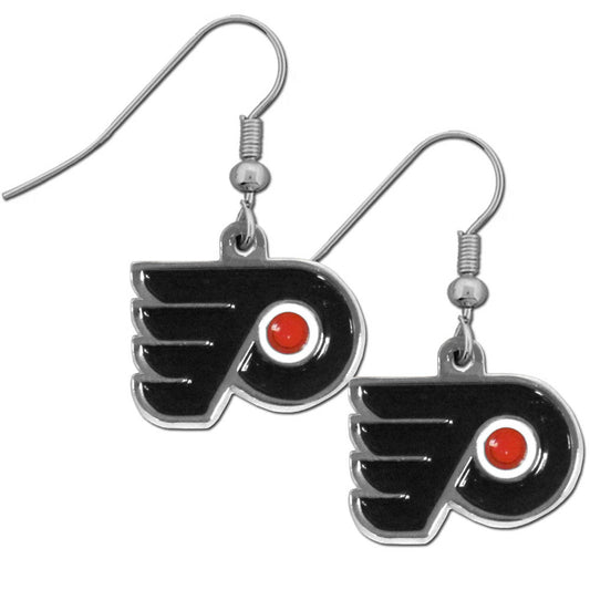 Philadelphia Flyers Dangle Earrings (Chrome) NHL Hockey
