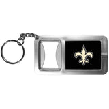 New Orleans Saints Flashlight Key Chain with Bottle Opener NFL Football